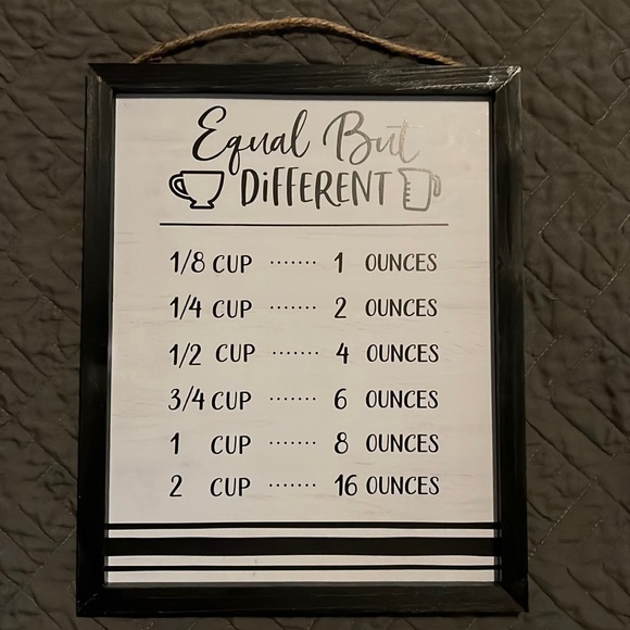 Wall Decor Farmhouse Kitchen Measurement Wall Hanging Bnwt Poshmark